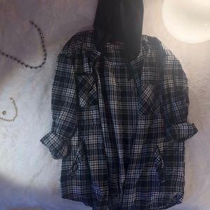 H&M Flannel Hoodie